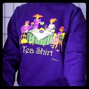 Purple “Tea Shirt” Red Hat Society Sweatshirt